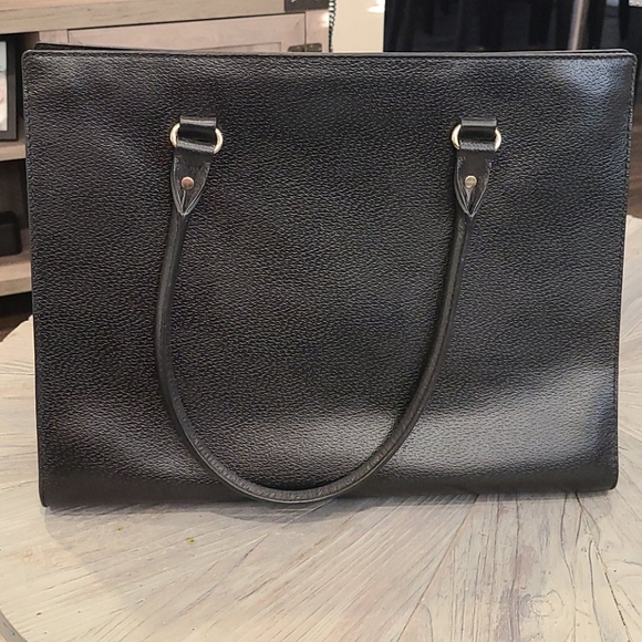 Kate Spade blk extra large leather tote - Picture 2 of 10